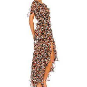 Misa Los Angeles Floral Katarina Ruffle Dress